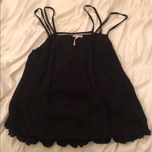 Free people black tank top